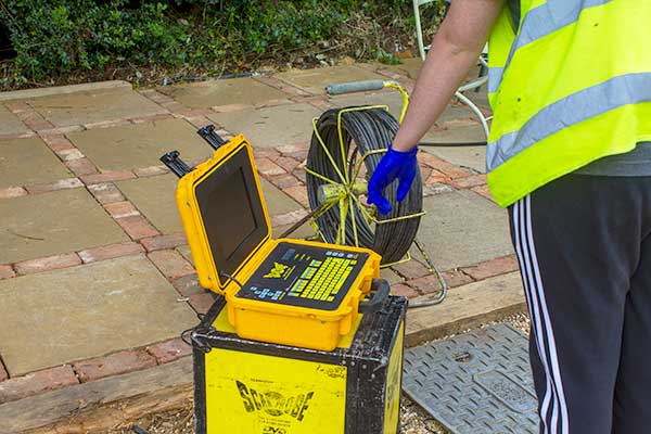 CCTV drain survey using Scanprobe remote system