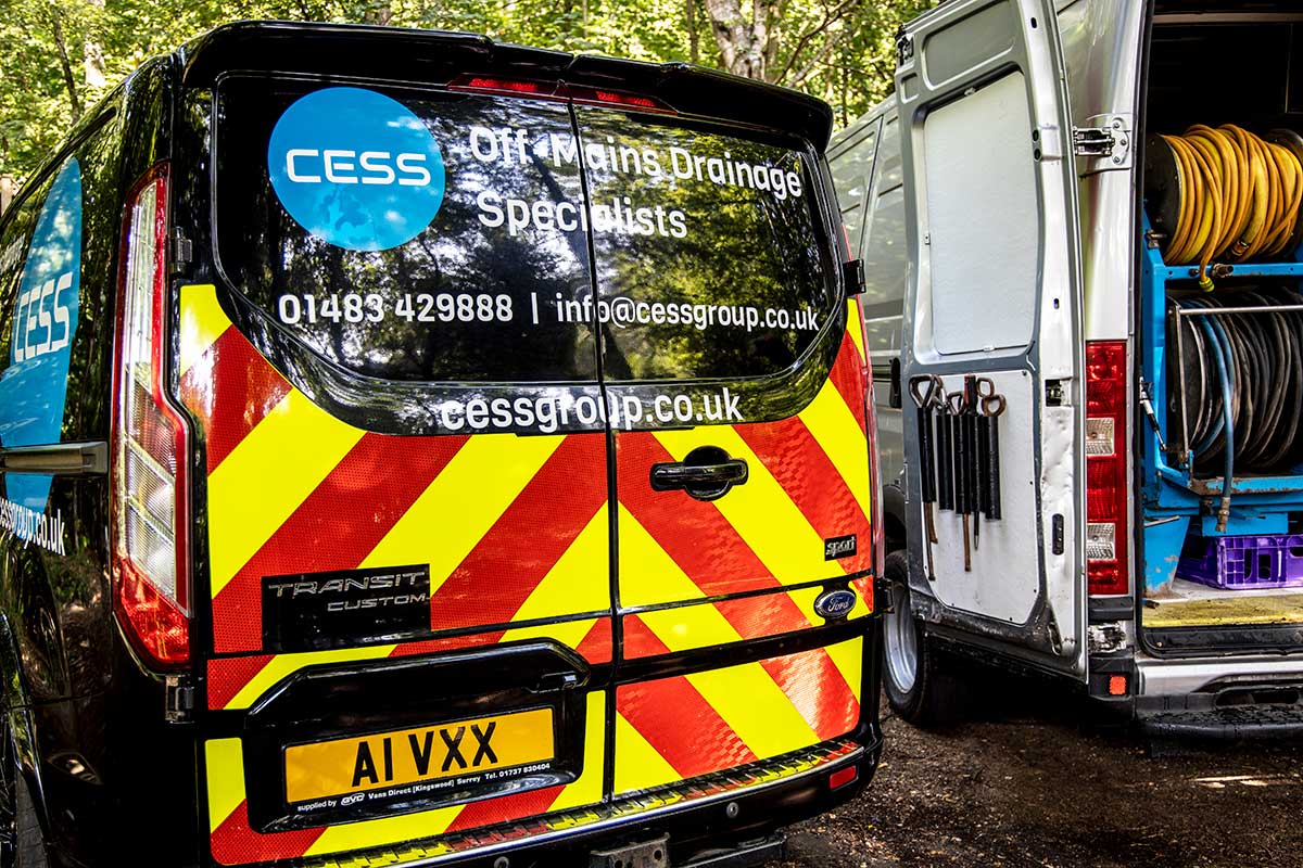 CESS Group Ford Transit with new sign writing