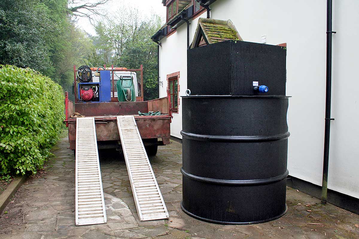 Matrix sewage treatment plant ready to be installed by CESS Group engineers