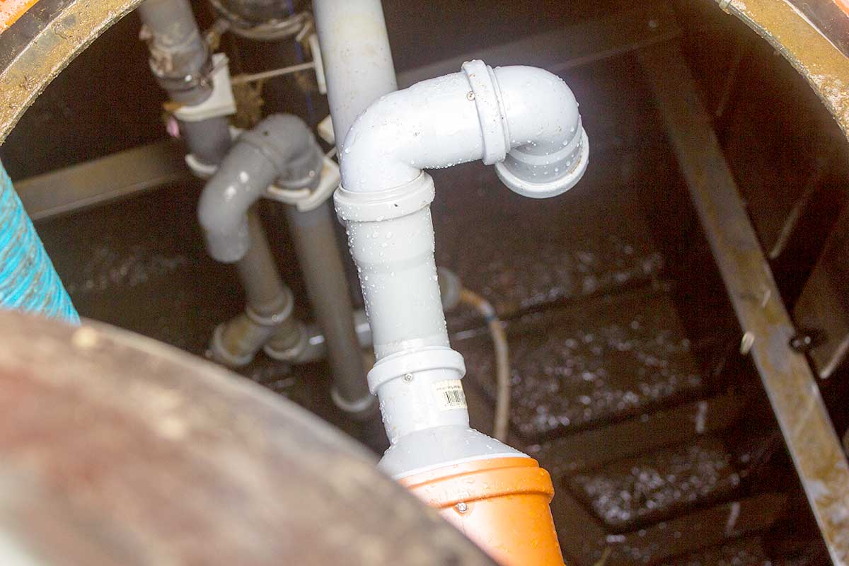 Internal workings of a Biocell sewage treatment plant