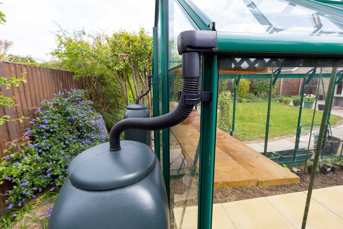 Water butts can reduce water usage in the garden significantly 